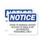 Signmission Door To Remain Locked Access To Area Is OSHA Notice Sign, Vinyl Decal, 14in W x 10in L, 2PK OS-2PACK-NS-D-1014-L-11527 - alternate 1